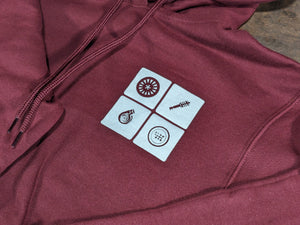 One Love Shop Hoodie - Maroon