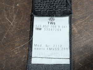 Seat Belts - Black - mk4 Golf/GTI